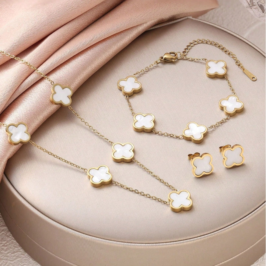 Set Clover - colier si bratara