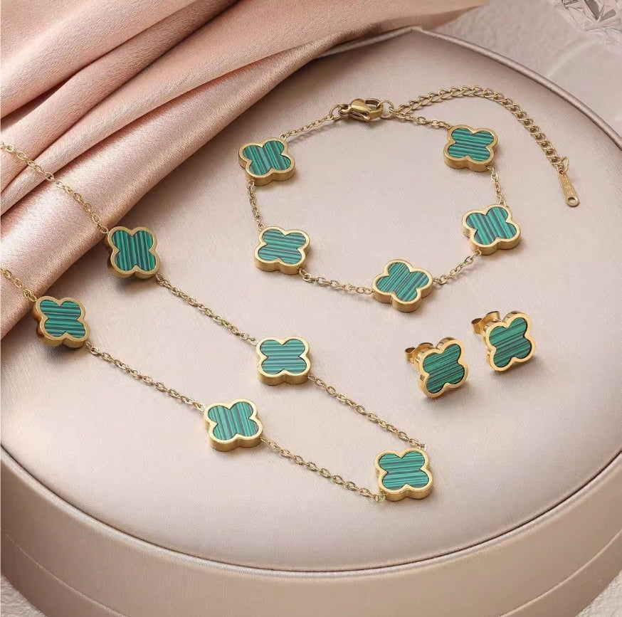 Set Clover - colier si bratara