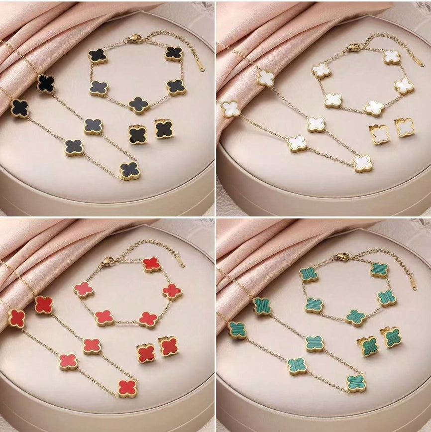 Set Clover - colier si bratara