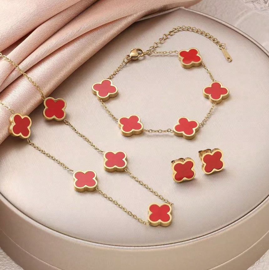 Set Clover - colier si bratara